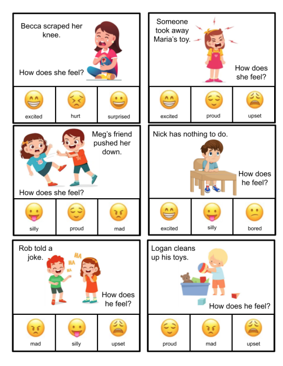 Emotion ID/Perspective Taking Task Cards